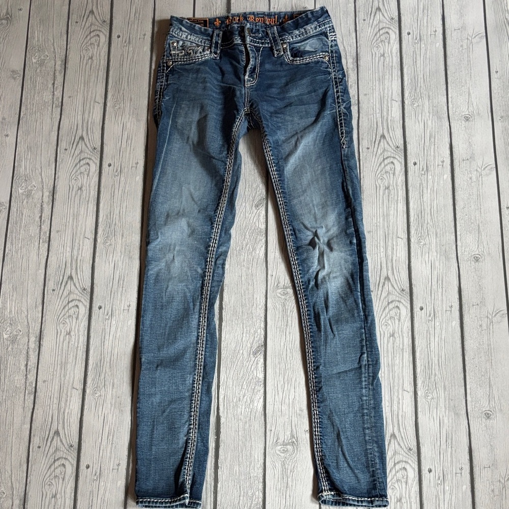 Rock Revival Blue Skinny Jeans
